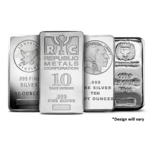 10oz Silver Bar - Various Mints (2)