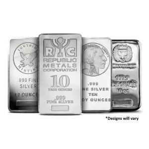 10oz Silver Bar - Various Mints