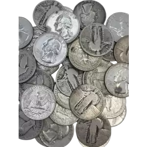 US 90% Silver Quarter - Pre 1965 - 25c