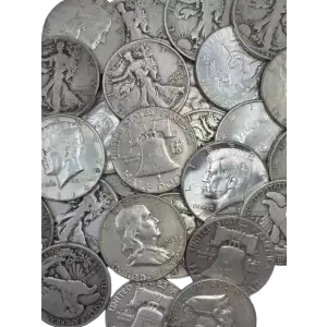 US 90% Silver Half $ - Pre 1965 - 50c