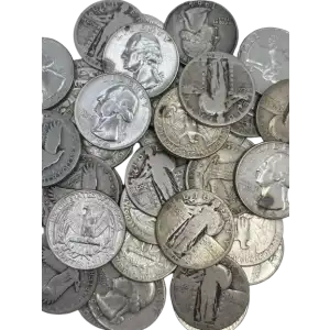 US 90% Silver Quarter - Pre 1965 - 25c